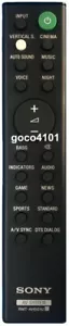 RMT-AH501U Genuine Original SONY Soundbar Remote Control RMTAH501U HT-X8500 NEW - Foto 1 di 2