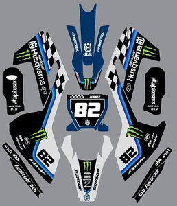 Graphic kit for 2016-2018 Husqvarna TC FC FS FX 125 250 350 450 decals Custom - Picture 1 of 1