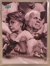 2008 Upper Deck Presidential Predictor Hillary Clinton John McCain #PP-13A Card