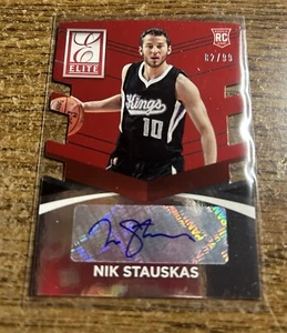 Donruss Elite Status Signatures 2014 Red Die-Cut 82/99 Nick Stauskas RC - Picture 1 of 3