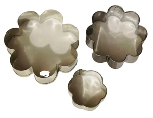 Ausstechformen mit Blumen 3er Set aus Metall - Bild 1 von 1
