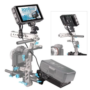 FOTGA C50 HDMI Videomonitor Touchscreen & Dummy Akku & V-Halterung Netzteil - Bild 1 von 10