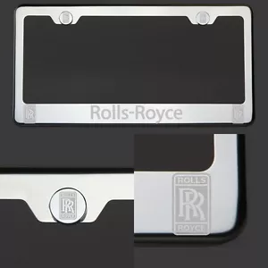 Etiqueta marco de placa grabada con láser T304 cromado pulido Rolls Royce - Imagen 1 de 6