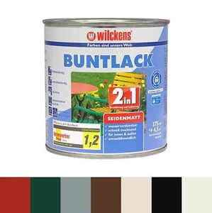 Wilckens BUNTLACK 2in1 Dispersion seidenmatt 7 RAL FARBEN 375ml (13,31€/1l) - Bild 1 von 8