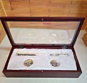 Stephan Baby Rosewood Silver Keepsake Gift Set; Satin Lined; New Open Box - Picture 1 of 5