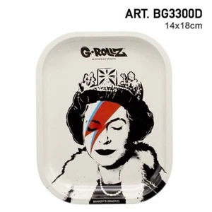 Bandeja rodante de metal pequeña G-ROLLZ Banksys ""Lizzie Stardust"" 14x18 cm - Imagen 1 de 2