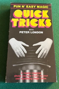 Fun N' Easy Magic Quick Tricks w/ Peter London VHS + FREE DVD - Picture 1 of 2