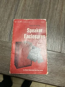 How To Build Speaker Enclosures by Badmaieff & Davis First Edition 1972 - Picture 1 of 4