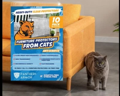 PANTHER ARMOUR Panther Armor 10-Pack Furniture Protectors from Cats Scratch - Couch Protector