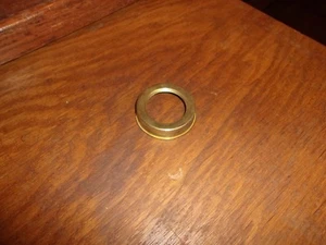 NOS ALLADIN BRASS PLATED SCREW ON COLLAR, 1 13/16" DIAMETER BY 7/16" HIGH - Picture 1 of 3