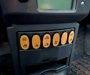 Fensterschalter-Bedienelemente aus Holz (7er Set)-passend für Smart Roadster 452 - Bild 1 von 3