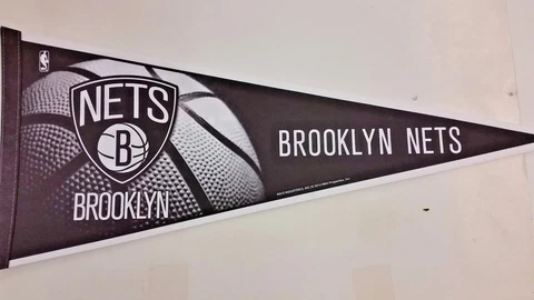 NBA Brooklyn Nets 12" x 30" Pennant, NEW Cover