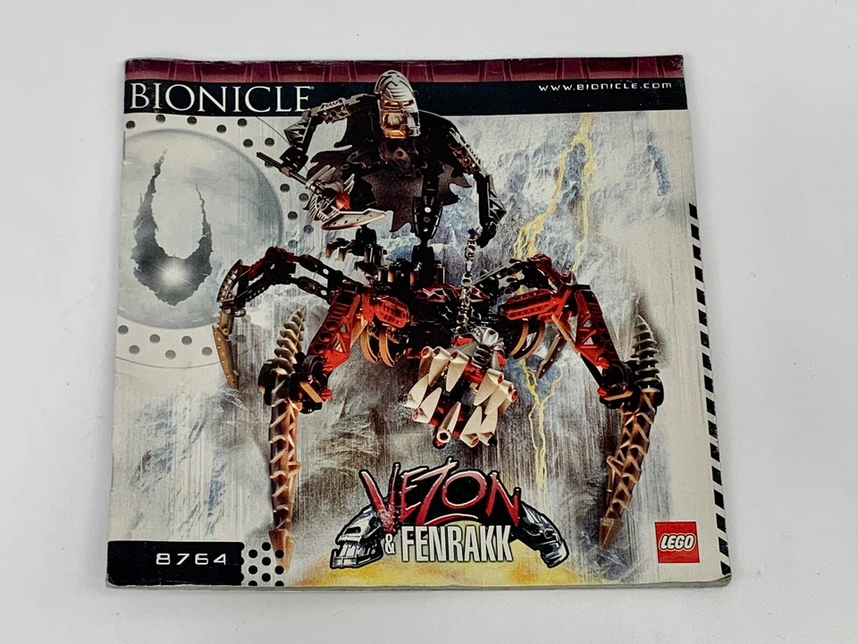 Lego 8764 - Bionicle Titans Vezon & Fenrakk - 2006 - Manual ONLY!!! - Image 1 of 1