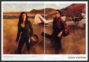 Louis Vuitton Bono and Wife Ali Africa 2010s Print Advertisement (2 pgs) 2010 - Picture 1 of 1