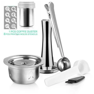 230ml Stainless Steel Vertuo Coffee Pods Capsules Tamper Spoon Set For Nespresso - Picture 1 of 12