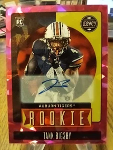 2023 Legacy Football Rookie Auto Pink ICE Tank Bigsby numbered 9 of 10 - Picture 1 of 2