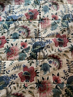 1 Vintage Springs Comforter FULL Multicolor Pink Blue Floral Soft 75” X 86” - Image 1 of 4