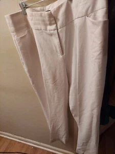 Ashley Stewart White Spandex Ankle Pants Size 18 - Picture 1 of 4