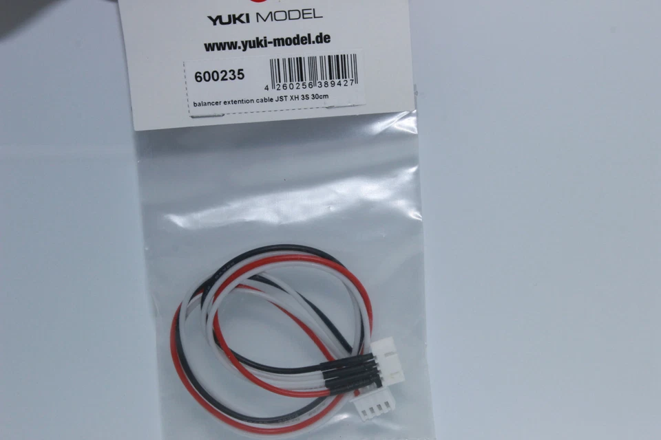Yuki 600235 Balancer Verlängerung JST XH  3S   30cm  Kabel  NEU in  OVP - Bild 1 von 3