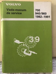 Seltener Sammler Vade-Mecum Service Volvo 700 940/960 1982-1991 82 Seiten 9x13cm - Bild 1 von 12