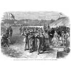 Wimbledon Rifle Meeting Scottish Eight Carrying off the Elcho Shield -Print 1866