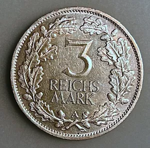 Deutschland - Weimarer Republik 3 Reichsmark 1925A KM# 46 XF - Bild 1 von 2