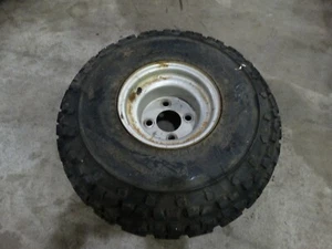 1985 Kawasaki KLT160 3 Wheeler Front Wheel & Tire B32 - Picture 1 of 6