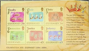 Guernsey: CELEBRATION 800 SOUVENIRBOGEN. 2004. MNH + OG - Bild 1 von 1