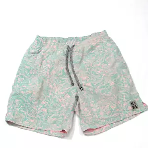 Nike Men’s Shark Lap 7” Volley Swim Trunks Tropical Twist Green Pink Shorts M - Picture 1 of 9