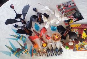 LOT OF Dragons & FIGURES DreamWorks How to Train Your Dragon The Hidden World - Picture 1 of 7