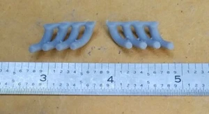 RESIN 3D PRINTED 1/25 EARLY BLOWN DRAGSTER OR ALTERED ZOOMIE HEADERS ZOOMIES - Picture 1 of 2