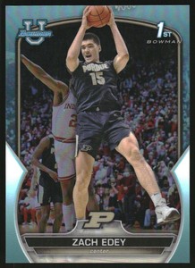 2022-23 Bowman Chrome University Aqua Refractors #79 Zach Edey /299 