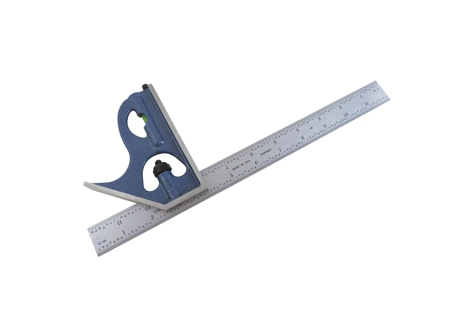 PEC 7121-012 2 Pc 12" 4R Cast Iron Combination Square Set - Image 1 of 2