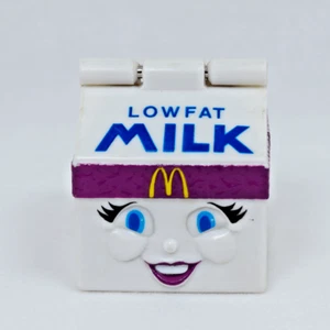 Caja de cartón de leche baja en grasa 1993 intercambiables de juguetes de Happy Meal vintage de McDonalds - Imagen 1 de 2