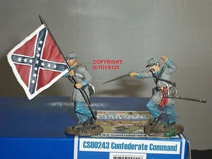 LOS COLECCIONISTAS MUESTRAN EL CONJUNTO DE COMANDOS DE FIGURA DE SOLDADO DE JUGUETE DE INFANTERÍA CONFEDERADA CS00243 - Imagen 1 de 1