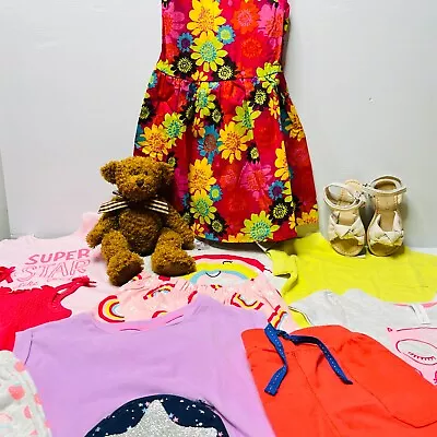 Toddler Baby Girl Clothing Bundle Lot Bulk X12 Shirts Dress Shorts Bear Size 2 • 19$
