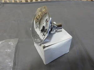 Octagon 4" Chrome Chrome Plated Brass Faux Art Deco Shower Head Bath Fixture - Picture 1 of 7