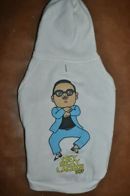 Pet Dog Sweatshirt w/ Hood Medium Hey Sexy Ladies Top Paw 2013 - Image 1 of 4