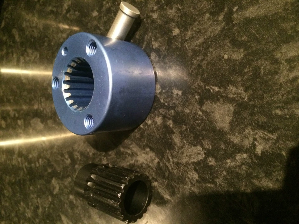 JBT Pop Off Steering Hub Blue F2 American Fixing Spline Splined Quick Release Boss