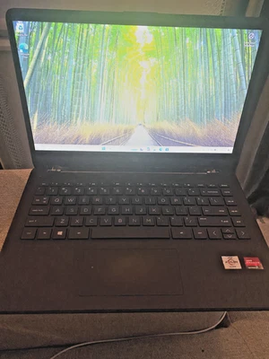 Notebook HP 14-fq0013dx 14" (128GB SSD, AMD Athlon Silver 3050u, 2.30 GHz, 4GB) - - Imagem 1 de 4