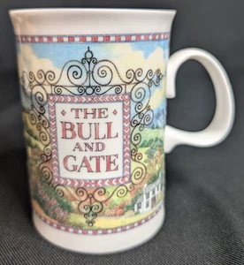 Dunoon Coffee Mug Taverns Pub Bar Bull And Gate Bone China Scotland Sue Scullard - Picture 1 of 10