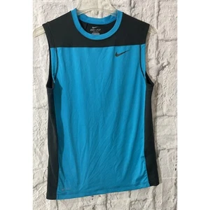 Nike Dri-Fit XL Aqua & Black Boys 16/18 - Picture 1 of 6