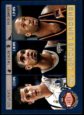 Tim Duncan / Ben Wallace / Alonzo Mourning) 2002-03 Topps #183 NBA LEER Foto 1 de 2