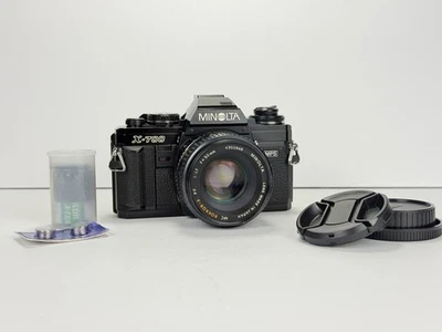 [Рабочая и надежная] Пленочная камера Minolta X-700 35 мм SLR с объективом 50 1,7 протестирована - Изображение 1 из 4
