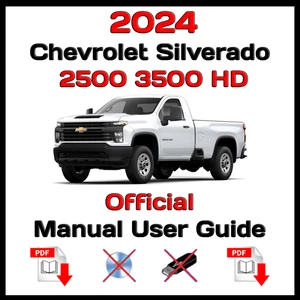 2024 Chevrolet Silverado 2500 3500 HD Official Manual User Guide - Picture 1 of 7