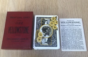 Cincinnati Game Company #1122 Yellowstone Juego Educativo Principios de 1900 De Colección - Imagen 1 de 8