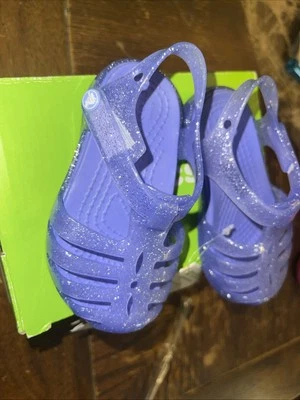 Crocs Isabella T-strap sandals Toddler Girl size c5 Euro 20-21 New with Tags - Image 1 of 4