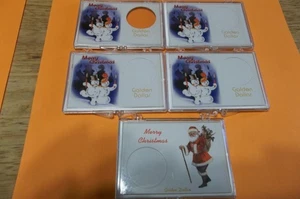 (5) Edgar Marcus Christmas Gift Snaplock Holder For Golden Dollar   FREE SHIP! - Picture 1 of 1