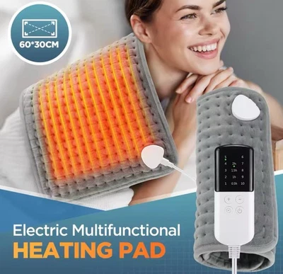 9 Heat Levels Blanket Heater Pad Breathable Weighted Electric  Adjustable Quick - Image 1 of 4