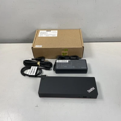 Lenovo ThinkPad Dock Universal Thunderbolt 4 1P40B00135US - Black - Image 1 of 4